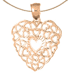 14K or 18K Gold Heart Pendant