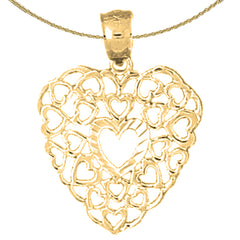 14K or 18K Gold Heart Pendant