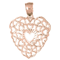 14K or 18K Gold Heart Pendant