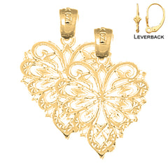 14K or 18K Gold Heart Earrings