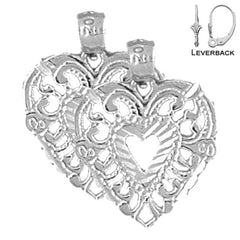 14K or 18K Gold Heart Earrings