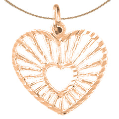 14K or 18K Gold Heart Pendant