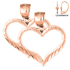 14K or 18K Gold Heart Earrings