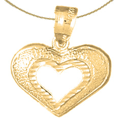 14K or 18K Gold Heart Pendant