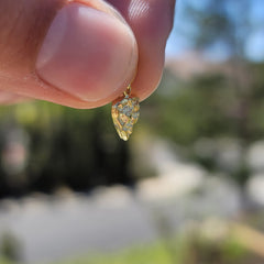 14K or 18K Gold Nugget Heart Pendant