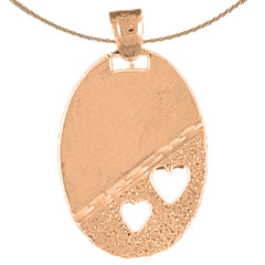 10K, 14K or 18K Gold Heart Pendant