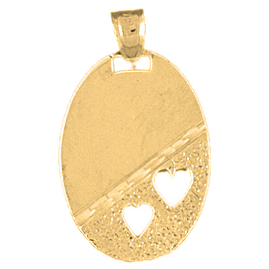 10K, 14K or 18K Gold Heart Pendant
