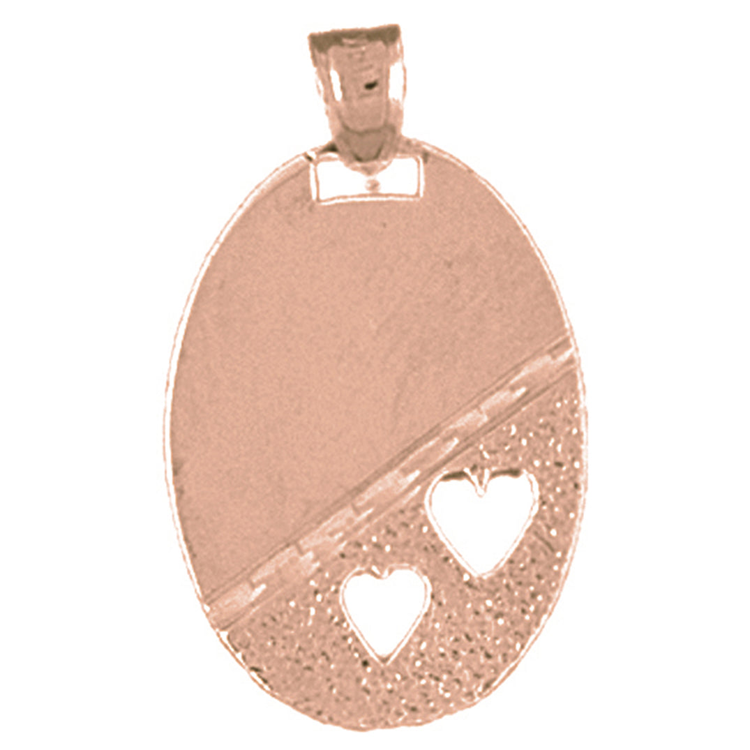 10K, 14K or 18K Gold Heart Pendant