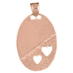 10K, 14K or 18K Gold Heart Pendant