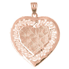 10K, 14K or 18K Gold Heart Pendant