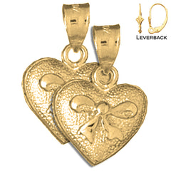 14K or 18K Gold Heart Earrings