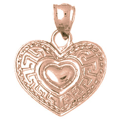 10K, 14K or 18K Gold Heart Pendant