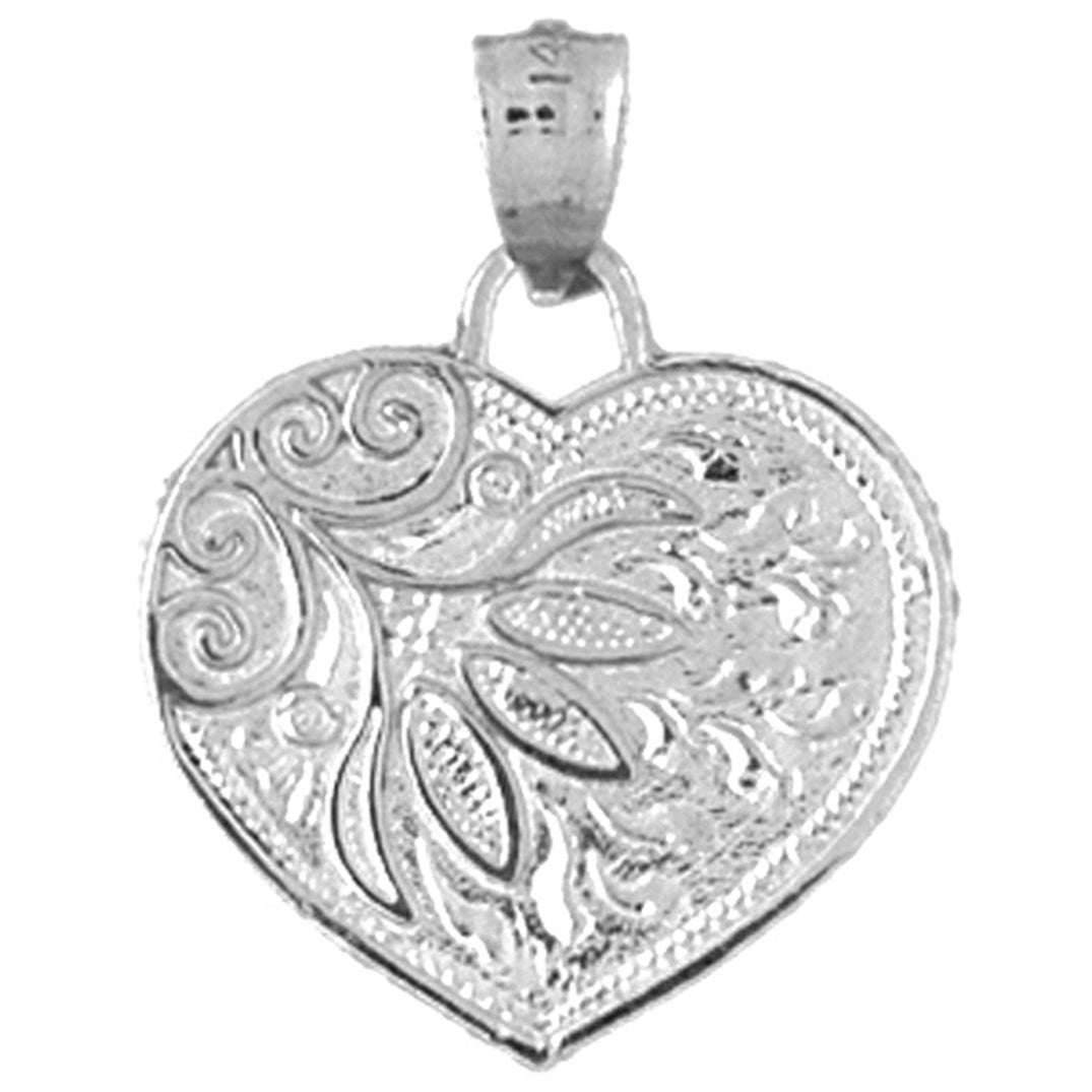 10K, 14K or 18K Gold Heart Pendant