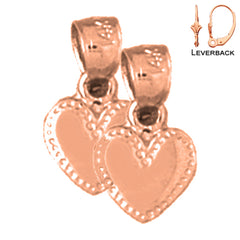 14K or 18K Gold Heart Earrings