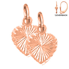 14K or 18K Gold Heart Earrings