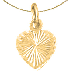 14K or 18K Gold Heart Pendant