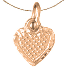 14K or 18K Gold Heart Pendant