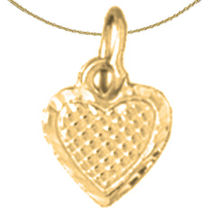14K or 18K Gold Heart Pendant