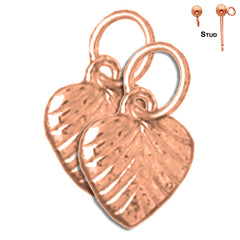 14K or 18K Gold Heart Earrings