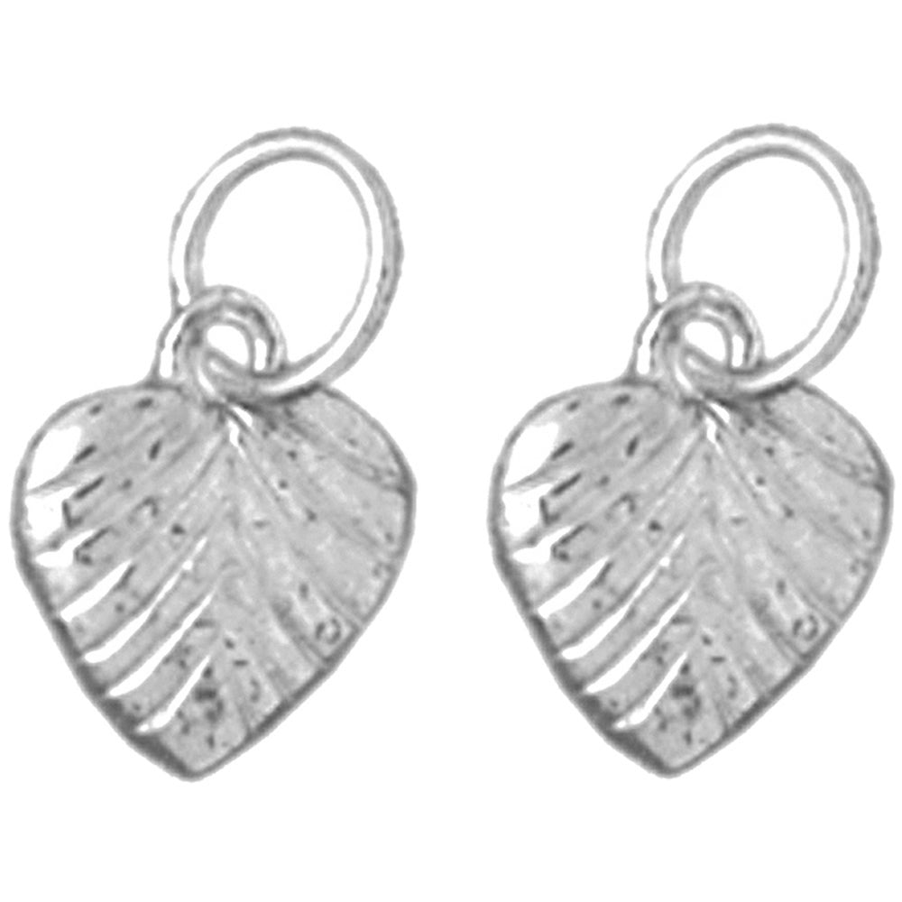 14K or 18K Gold 13mm Heart Earrings