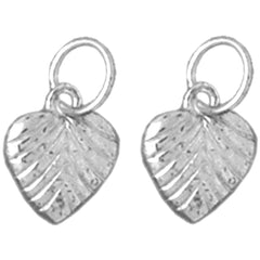 Sterling Silver 13mm Heart Earrings