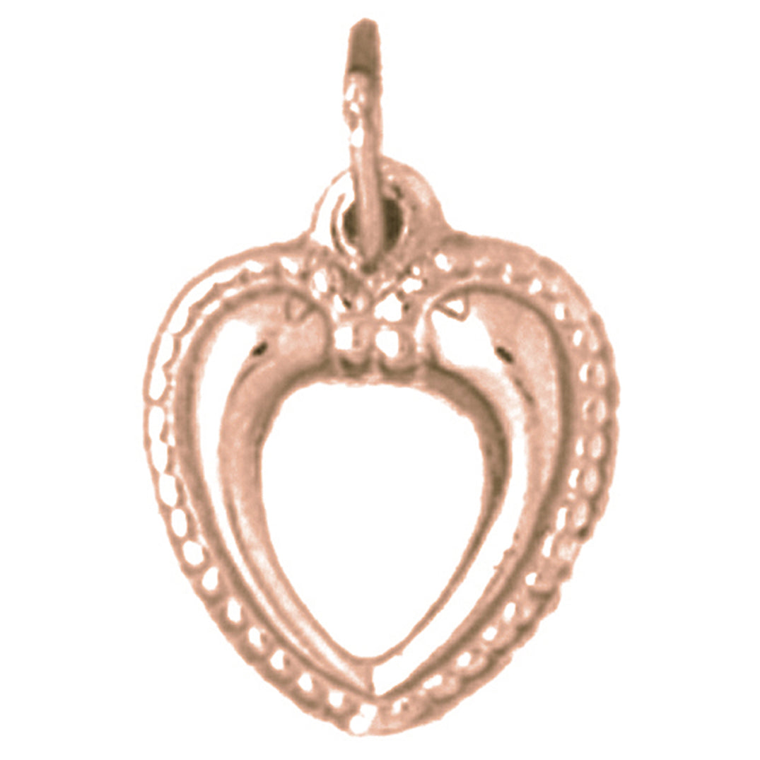 14K or 18K Gold Heart Pendant