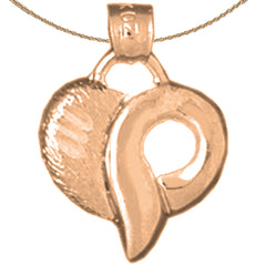 14K or 18K Gold Heart Pendant