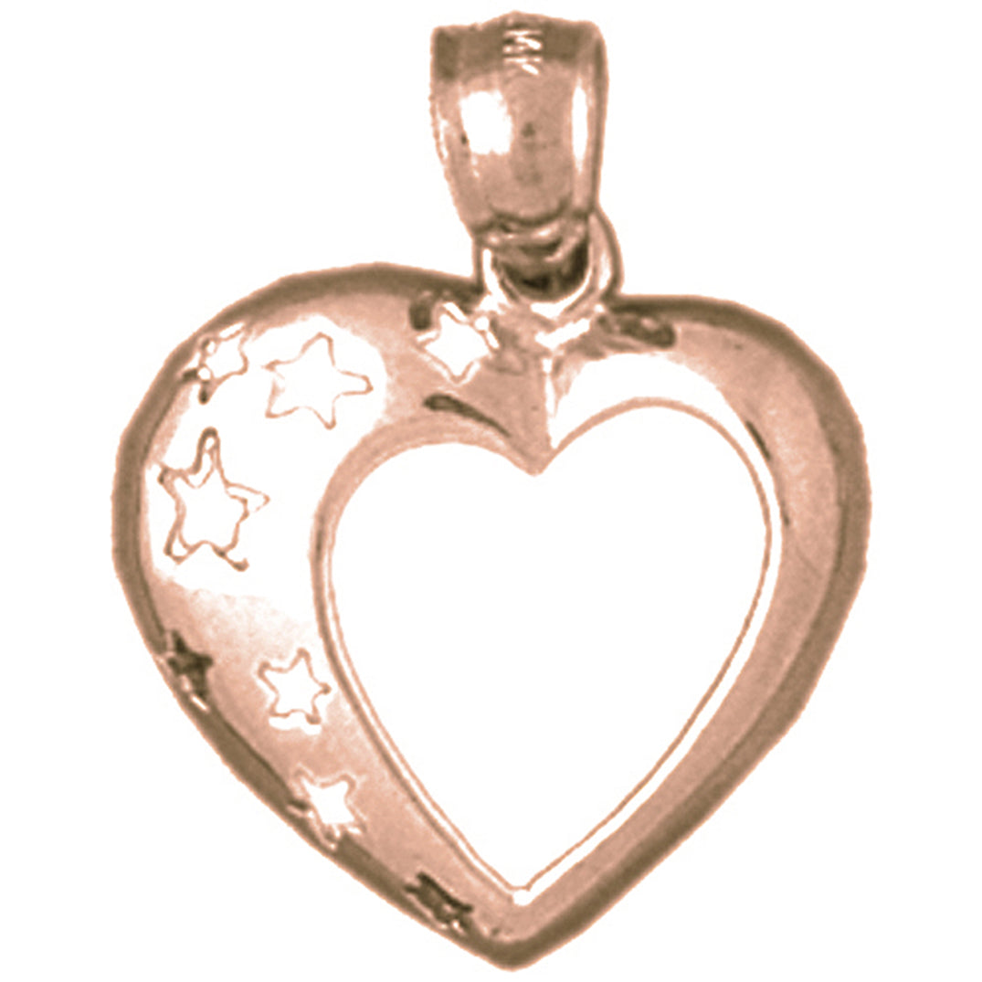 14K or 18K Gold Heart Pendant