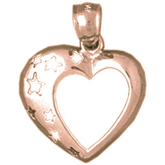 14K or 18K Gold Heart Pendant