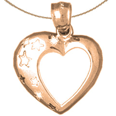 14K or 18K Gold Heart Pendant