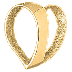 Schwebender Herzanhänger aus 10 Karat, 14 Karat oder 18 Karat Gold