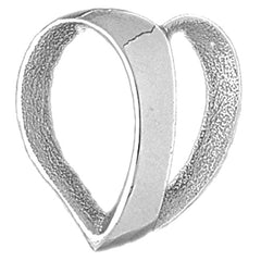 Schwebender Herzanhänger aus 10 Karat, 14 Karat oder 18 Karat Gold