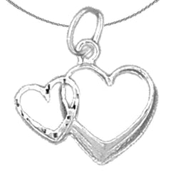 14K oder 18K Gold Herz Anhänger