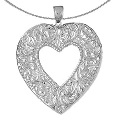 Herzanhänger aus 10 Karat, 14 Karat oder 18 Karat Gold