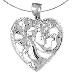 Herzanhänger aus 10 Karat, 14 Karat oder 18 Karat Gold