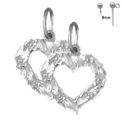 14K or 18K Gold Heart Earrings