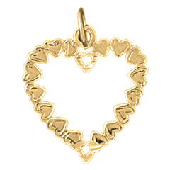 14K or 18K Gold Heart Pendant
