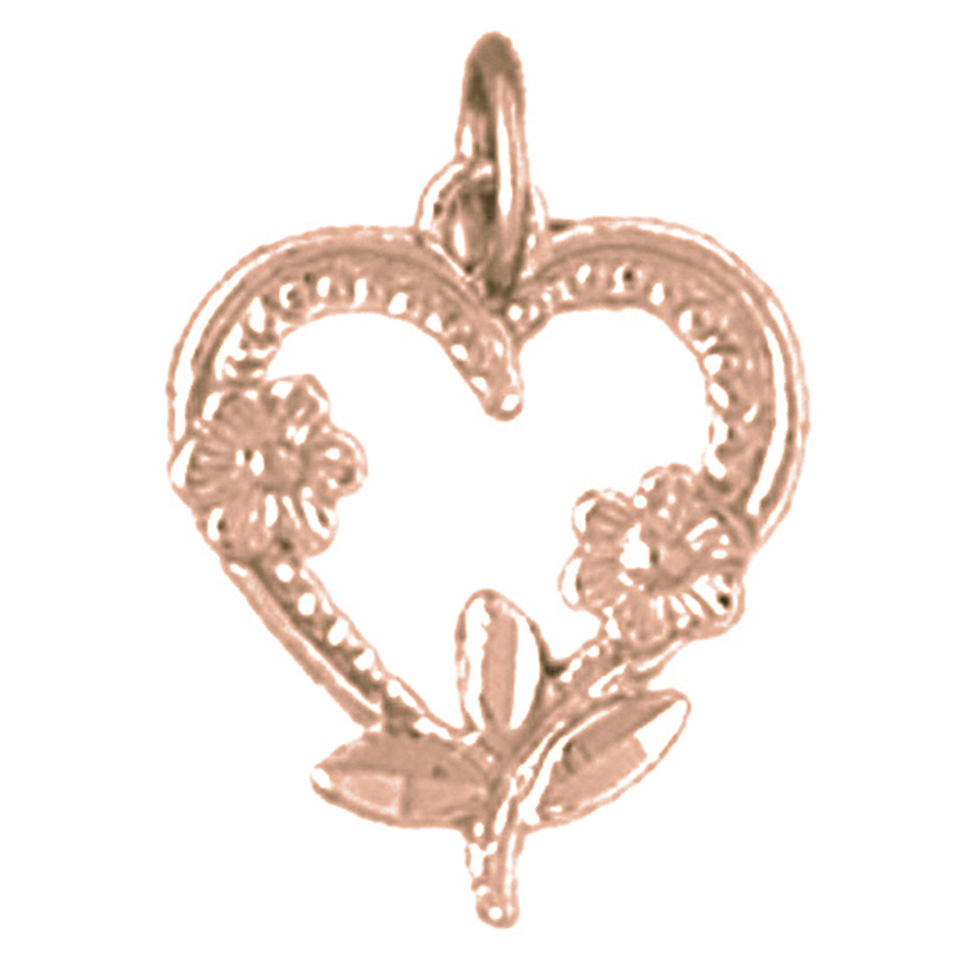14K or 18K Gold Heart Pendant