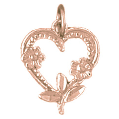 14K or 18K Gold Heart Pendant
