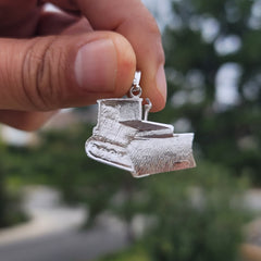 10K, 14K or 18K Gold Bulldozer Pendant
