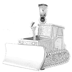 10K, 14K or 18K Gold Bulldozer Pendant