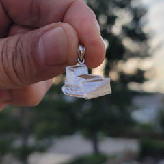 10K, 14K or 18K Gold Bulldozer Pendant