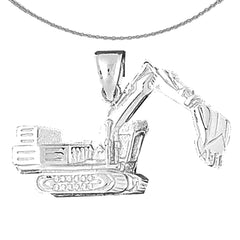 10K, 14K or 18K Gold Bulldozer Pendant
