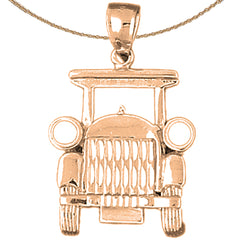 10K, 14K or 18K Gold Buggy Car Pendant