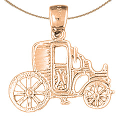 14K or 18K Gold Car Pendant
