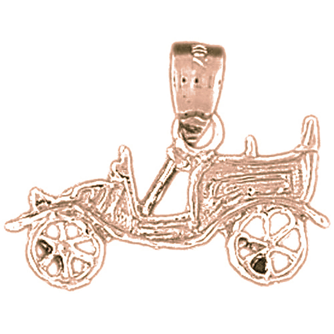14K or 18K Gold Car Pendant