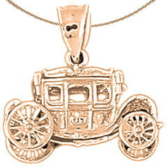 10K, 14K or 18K Gold Car Pendant