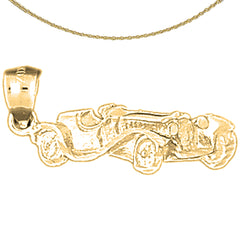 14K or 18K Gold Car Pendant