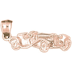 14K or 18K Gold Car Pendant