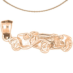 14K or 18K Gold Car Pendant